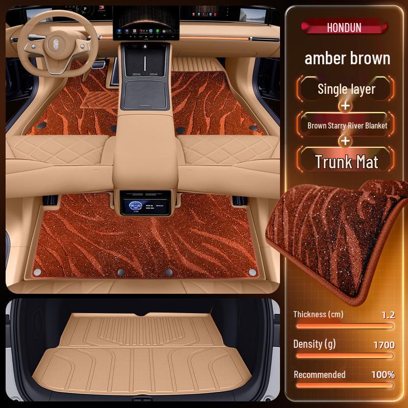 2026 Hongqi S9 TPE Floor Mats: Full Set Interior Carpet for Five Seats