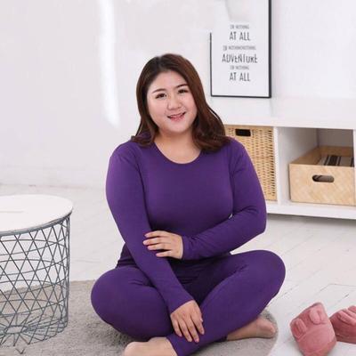 Long Sleeve Top Long Pants Plus Size Top Pants Set Long Johns Set Women Underwear Thermal Underwear