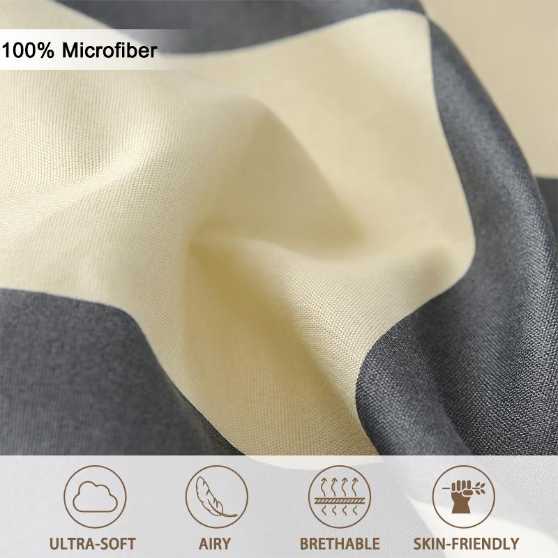 3pcs Checkered Pattern Print Duvet Cover Set, Soft Skin-Friendly Bedding Set Includes 1 Duvet Cover And 2 Pillowcases