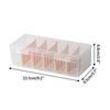 New Transparent Plastic Storage Box Photocards Small Card Storage Box Desk Organizer Box Classification Box Stationery