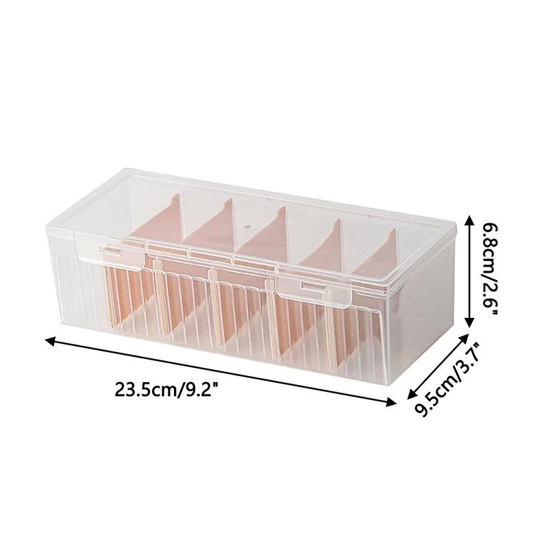 New Transparent Plastic Storage Box Photocards Small Card Storage Box Desk Organizer Box Classification Box Stationery