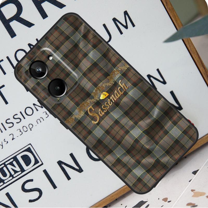 Outlander Fraser Tartan For Realme C67 C55 C53 C51 C35 C33 C31 C30 C25s C21Y GT Neo 6 GT5 9 10 11 12 Pro Plus Case