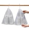 Disposable Non-Woven Dustproof Shoe Drying Bags - Small White with Drawstring