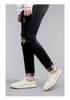 Men's Trendy Low-Top Skate Shoes: Korean Style Casual, Fashionable, Breathable Sneakers in White.
