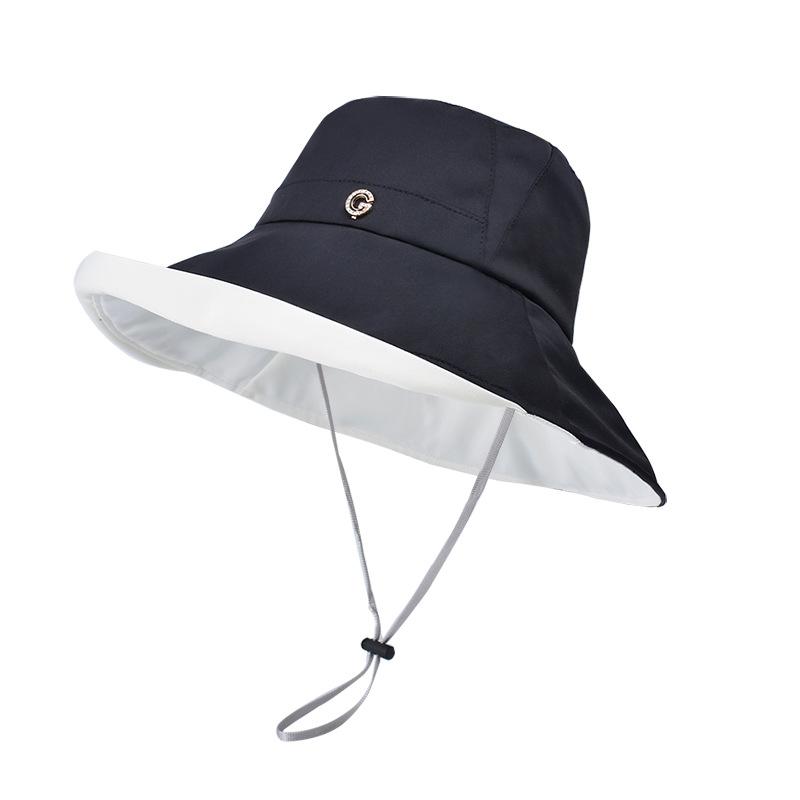 8486 new spring and summer eaves sunshade bucket hat fashion hat women's outdoor versatile sunscreen sun hat