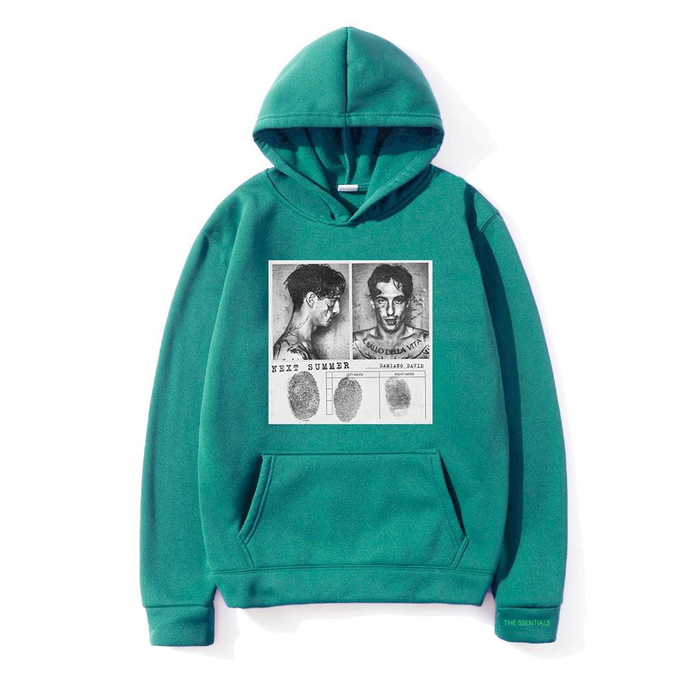 Damiano David Lustiger Little Fears Hoodie Il Ballo Della Vita Tattoo Herren/Damen Hoodies Harajuku Ästhetik Winterkleidung Sweatshirt