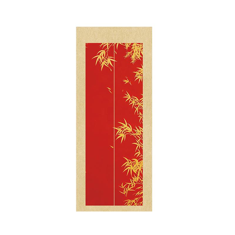 Crimson Face Xuan Paper: Festive Spring Couplets in Small Regular Script - Ancient Style Calligraphy Paper