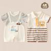 Baby Cotton Short Sleeve Romper Cartoon Onesie Pajamas Newborn