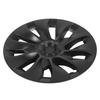 4PCS Wheel Hub Cap Strong Power Powerful Protection Wheel Rim Cover Replacement For Tesla Model 3 2017‑2023 Matte Black