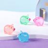 12Pcs Mini Pig Figurine Glow-in-the-dark Resin Tiny Pig Ornament Miniature Animal Statue Toy Fairy Garden Microlandscape Desktop Decoration