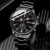 Men's Versatile Fashion Two-Eye Business Wristwatch