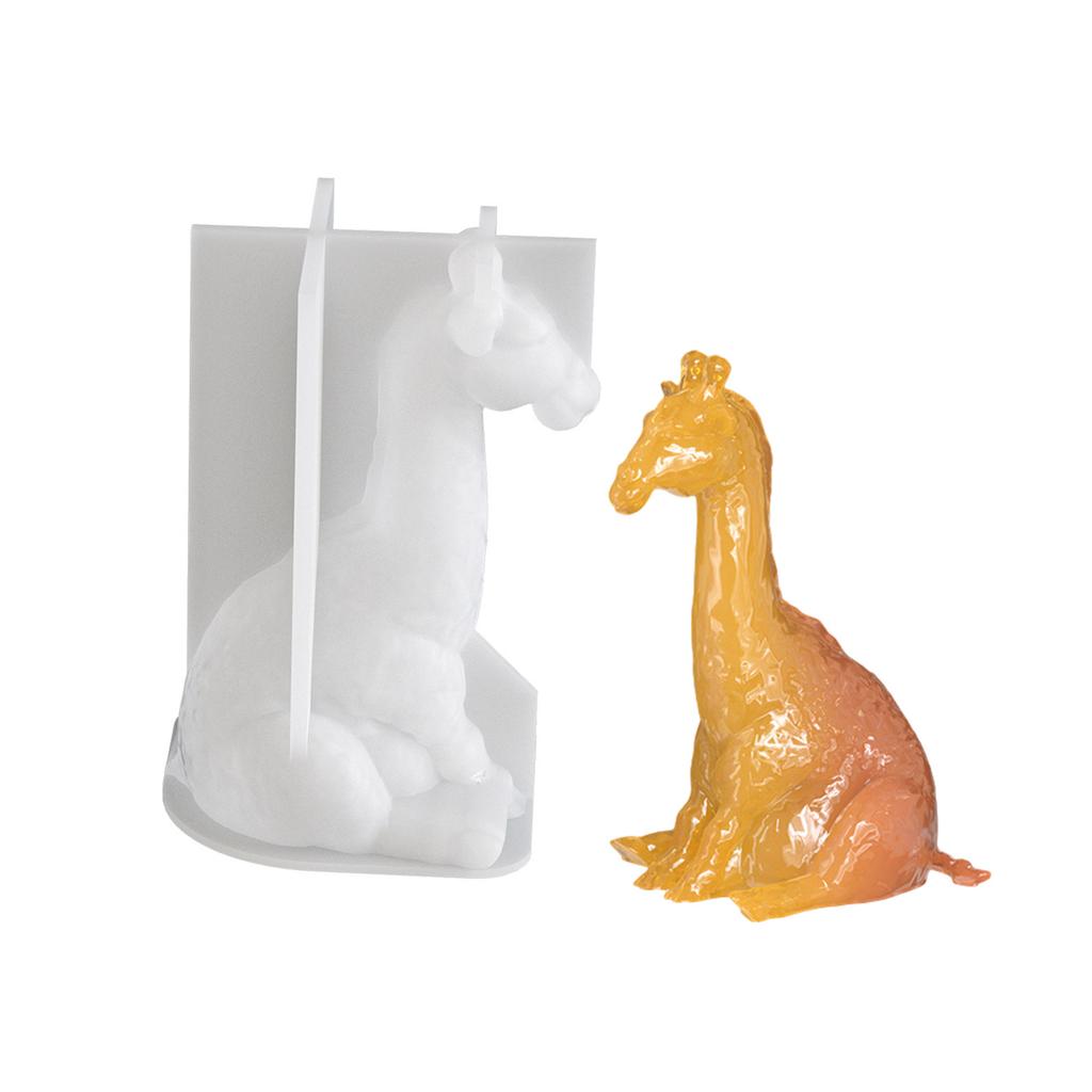 3D Giraffe Silicone Mold For Crystal Epoxy Resin Crafts Home Decoration Jewelry Making Art Supplies Food Grade Material