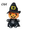 Skin Friendly Polyester Plush Halloween Toy, Ghost Skeleton Bat Witch Pumpkin Doll, Soft Creative Holiday Souvenirs Stuffed Animal for Kids,