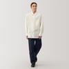 MUJI Men's Washi-Blend Poplin Shirt, BG1RFA4A, Off-White, Men's Size S
