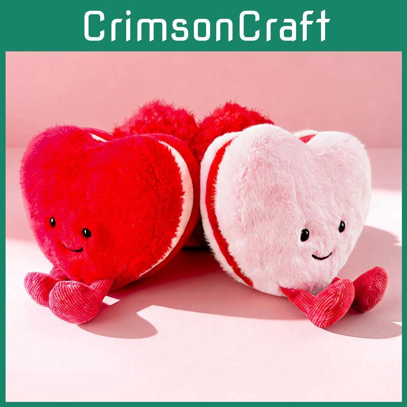 Plush Heart Shaped Toy For Valentines Day Gift For Girls And Kids