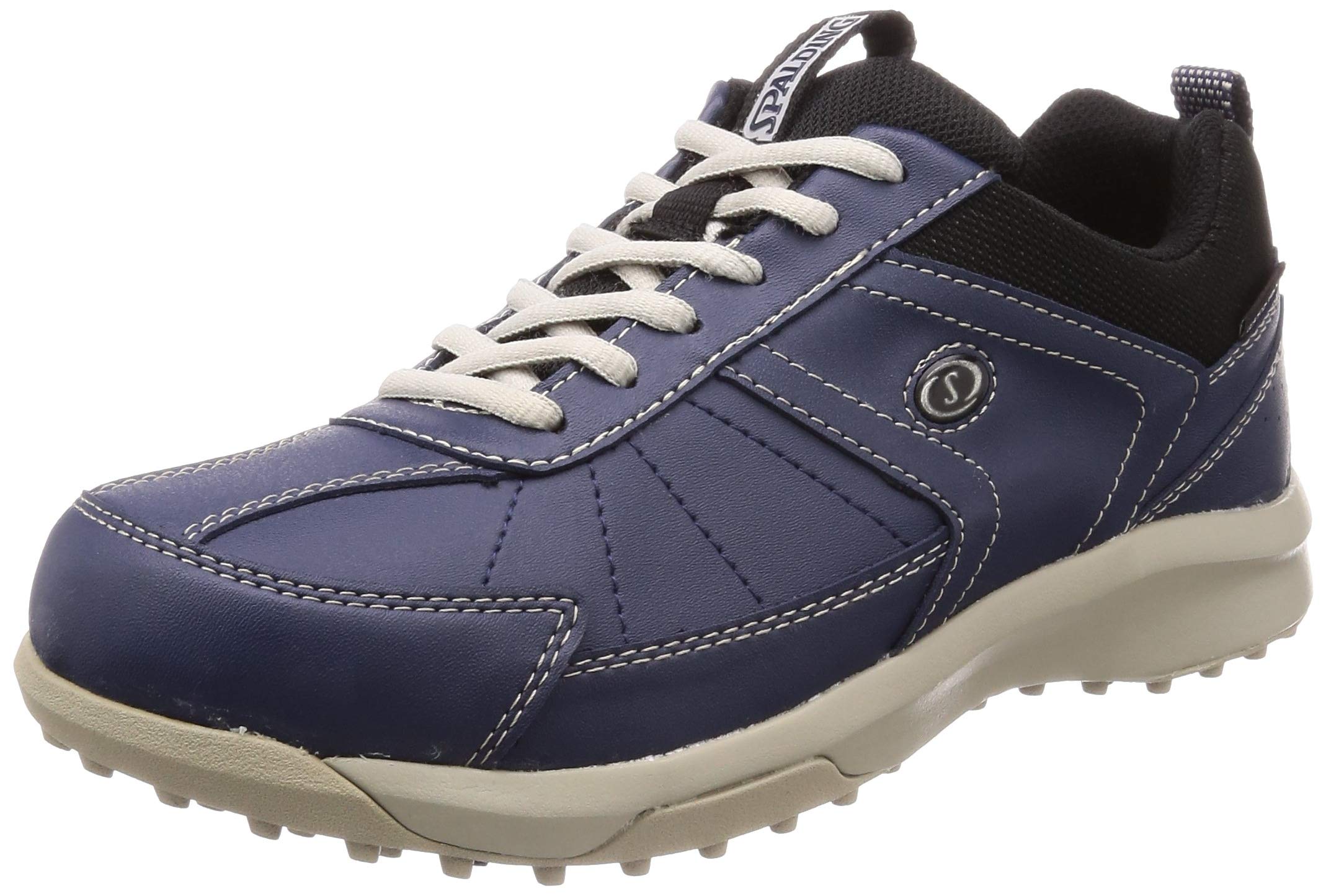 

Spalding Men s Waterproof Spikeless Golf Shoes, Wide Fit, Size 4E, CIS 3550, Navy, Size 25.0 cm
