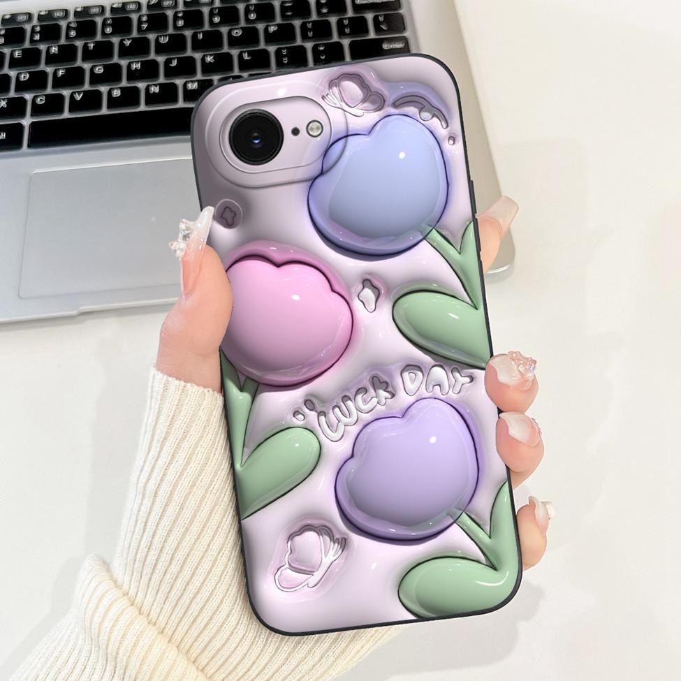 Funda For iPhone 16e A3212 A3409 A3410 A3408 Back Cover For iPhone 16e Case Silicone Fashion Luxury Cute Cartoon Cool Boys Girls