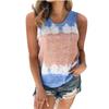 Women's Plus Size Camisole Summer Casual T-shirt Striped Printing Vest