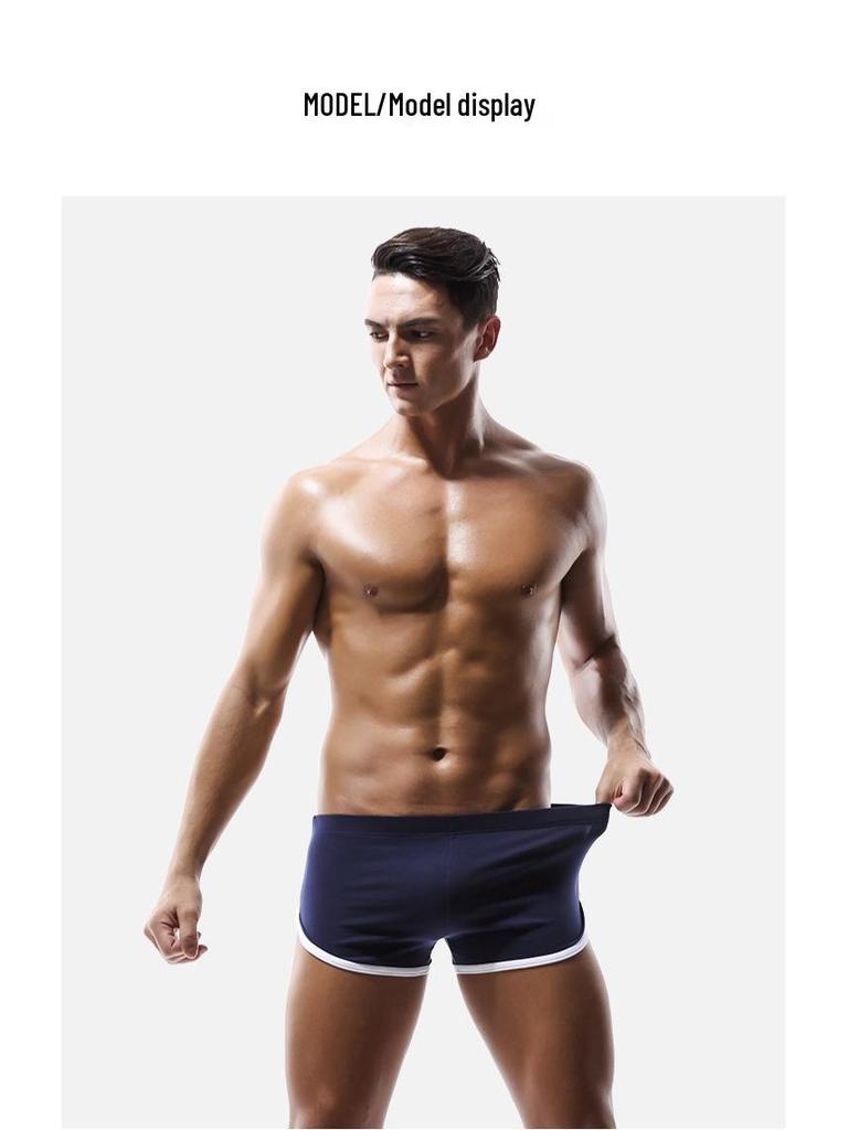 Men's Summer Cotton Arrow Boxer Shorts - Trendy Loose-Fit Sports & Homewear