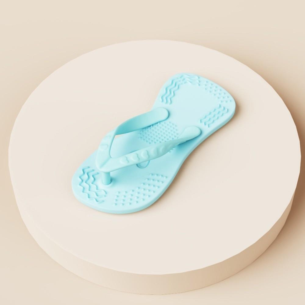 New Silicone Puppy Teething Toy Dental Health Anti-slip Texture Dog Chewing Toy Pink Blue Slippers Shaped Toy Boredom Relief