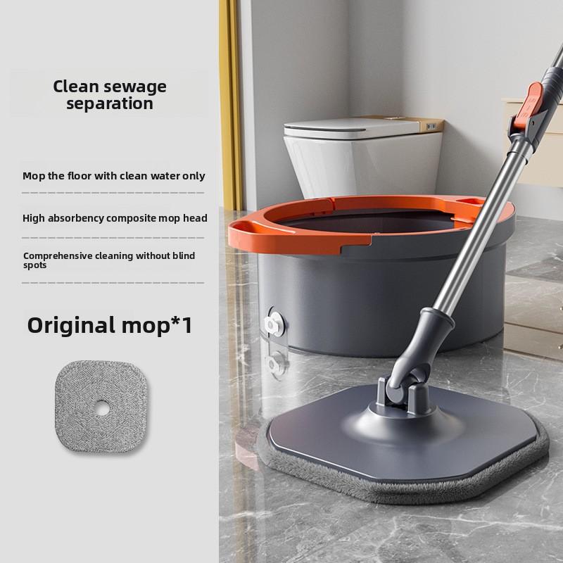 Rotating Mop, Hands-free Sewage Washing, Separated Floor , Household Automatic Dehydration, Drying and  Integrated Mop Bucket