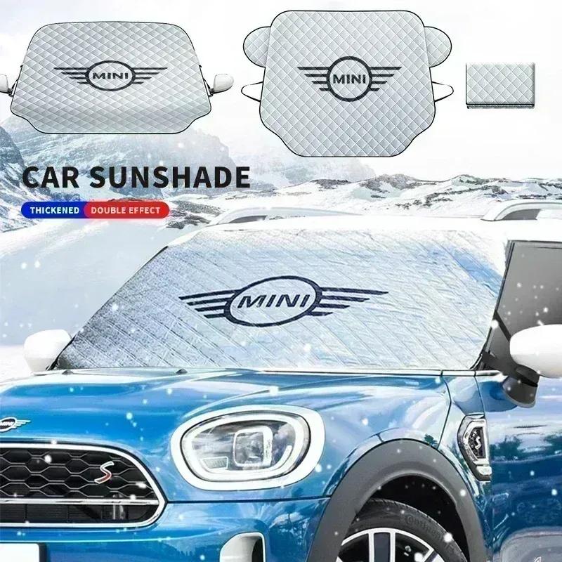 1 pièce Bouclier Neige Hivernal pour Pare-brise Avant Anti-gel Protection Solaire Housse Pare-soleil Protecteur Solaire Pour BMW MINI Cooper