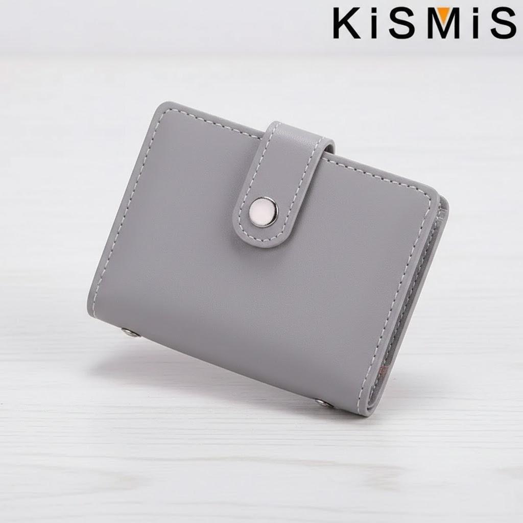Slim Minimalist PU Leather Card Holder 26 Card Slots Organizer Wallet Compact Stylish Accessory Men Women