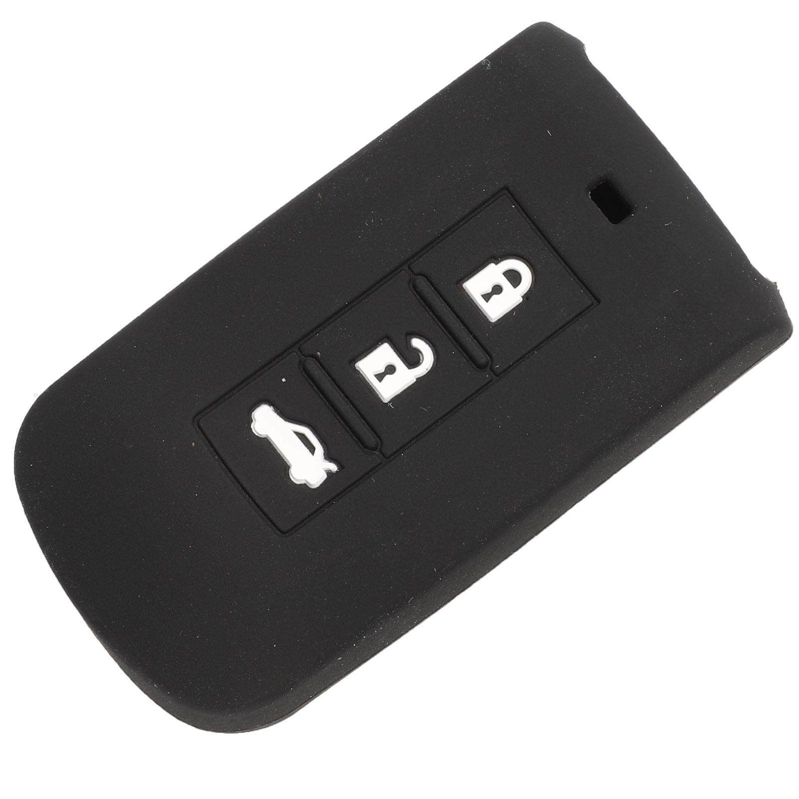

jingyuqin 3B Remote Key силиконовый чехол для Mitsubishi Outlander 2016 Lancer 10 Pajero Sport ASX L200 складной Flid чёрный