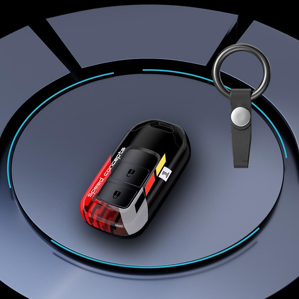 Graffiti Auto Smart Key Fob Cover Case Housing Fit For Honda Fit Gp5 Shuttle Gp8 Jade Vezel City Civic Jazz Brv Auto Accessories