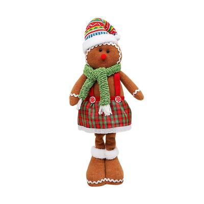 Christmas Gingerbread Man Ornaments Standing Toys Gingerbread Man Doll for Porch Indoor Yard Outdoor Couples11:38bedding