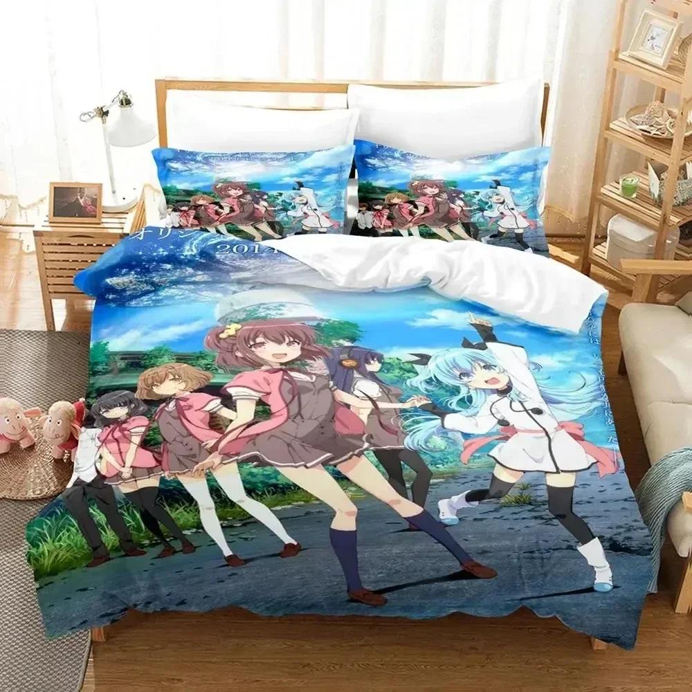 Anime Celestial Method Sora No Metho Bedding Set Duvet Cover Bed Set Quilt Cover Pillowcase Comforter King Queen Size Boys Adult