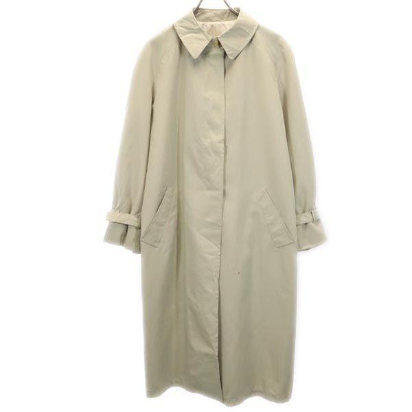 LONDON FOG 80s vintage Long sleeve Stainless collar coat 16 1/2 Khaki Women Used
