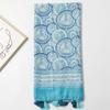 New Fashion Luxury Ladies Women Scarf Female Cotton Linen Shawl Tassel Four Seasons Versatile Floral Muslim Hijab 90*180cm