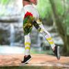 Purple Leaves Print Yoga Outfit for Women Leggings Fitness Sports High Waist Casual Yoga Pants 2023