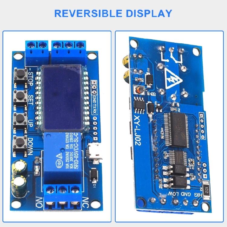 Timer Delay Relays with Optocoupler Isolation LCD Display 6-30V Timer Relays Controller Module Electronic Relays Module