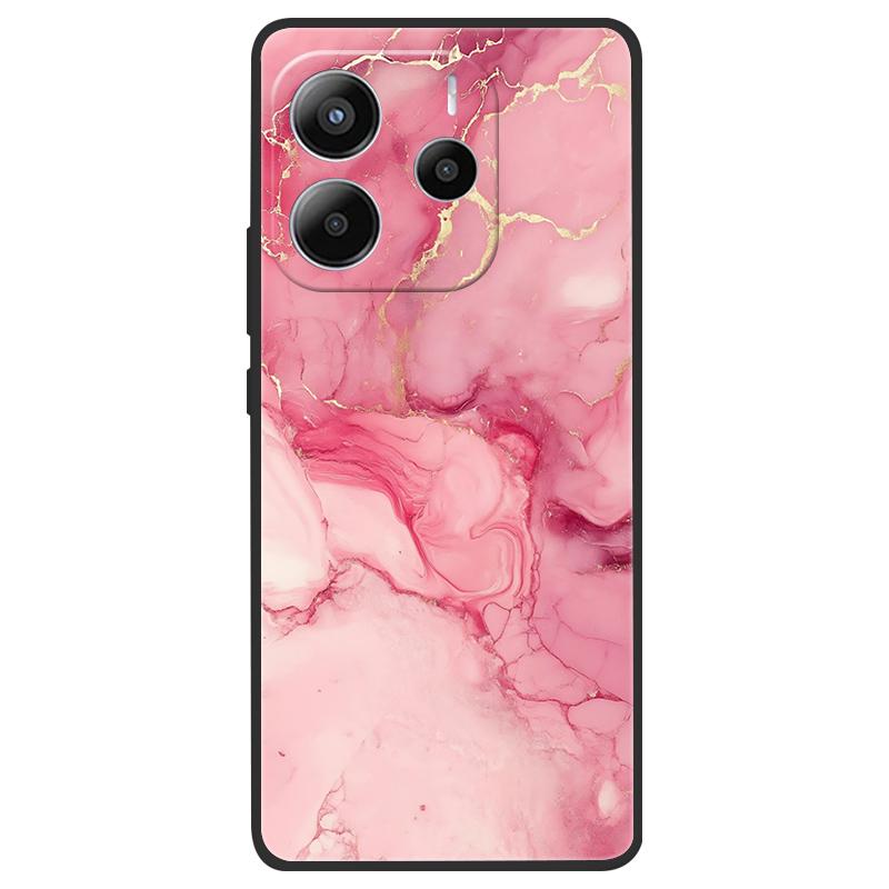 For Redmi Note 14 4G (Europe) Phone Case Marble Painting Pattern Soft Silicone Anti Drop Cover For Xiaomi Redmi Note14 4G Shell