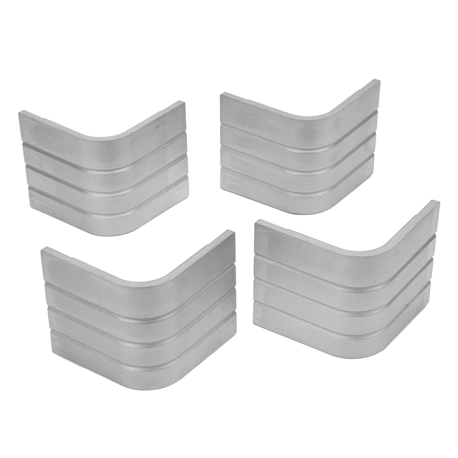 

4 шт. Угловые крышки для лодки Алюминиевая защита палубы понтона Угловой бампер для дока для 90 градусов Закругленный угол