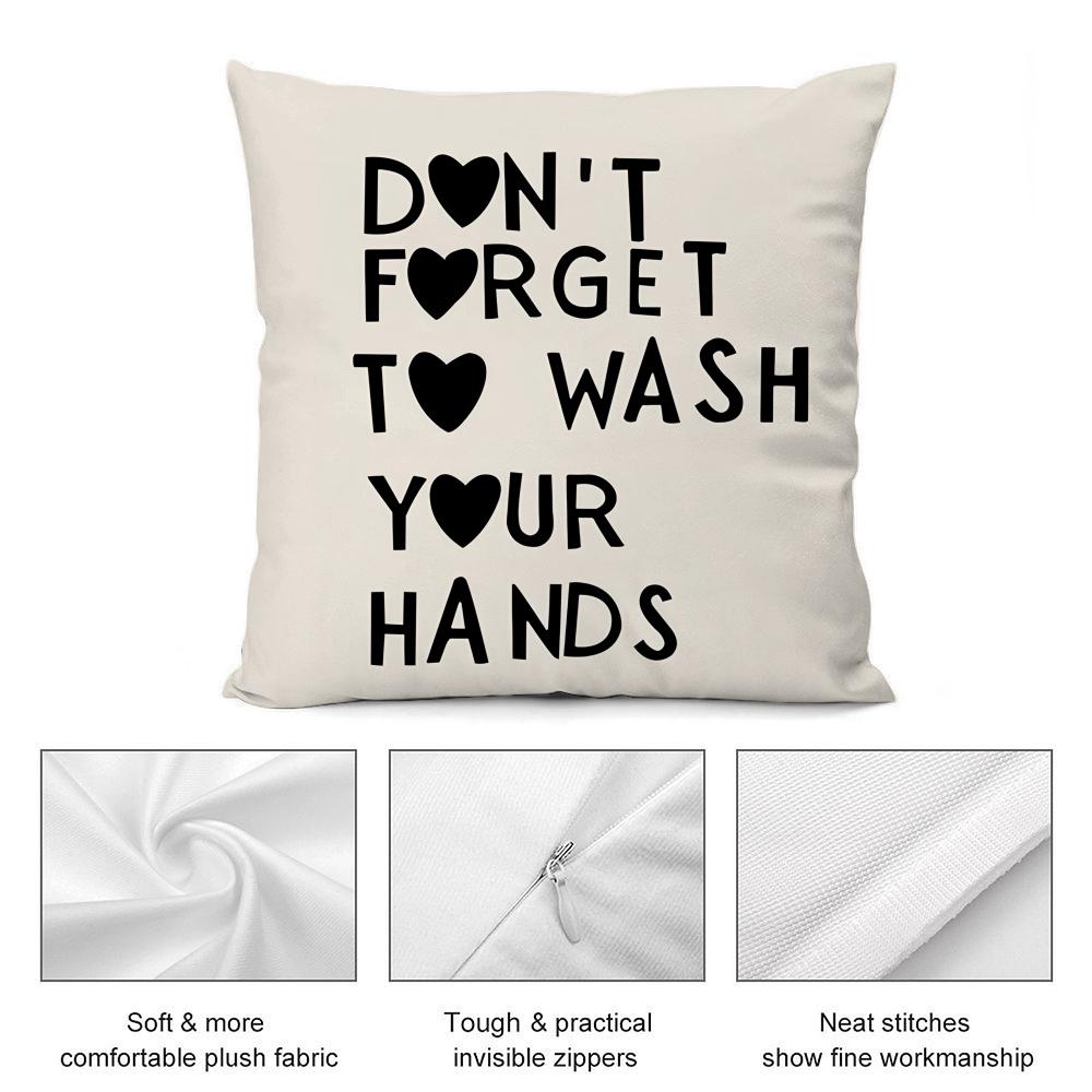Aesthetic Kitchen Love Cushion Cover Soft Plush Fabric DoubleSided Printed Cushion Covers for All Seasons Modern HomeDecor Gift