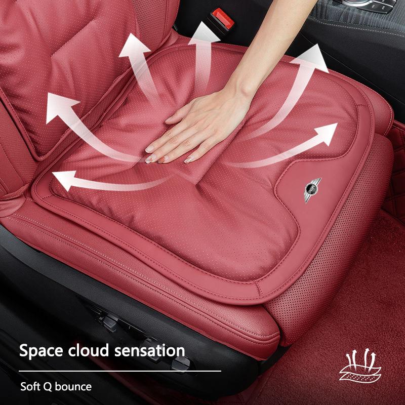 Coussin de siège respirant en peluche Velours Autocollants de housse de siège arrière Pour MINI Cooper One S JWC R55 R56 F56 R57 R58 R59 R60 djpxh44