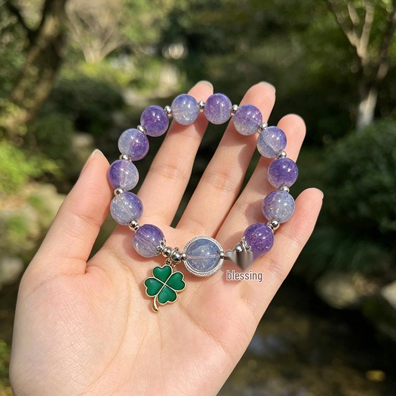 Summer Special Two-Tone Glass Beads Floral Bracelet – Luxurious & Soft Design for Women and Students
