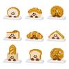 Kawaii Bread&Cake Series Mini Blocks Toys Micro Particle Building Blocks Toast Sandwich Croissant Educational Kids Toys