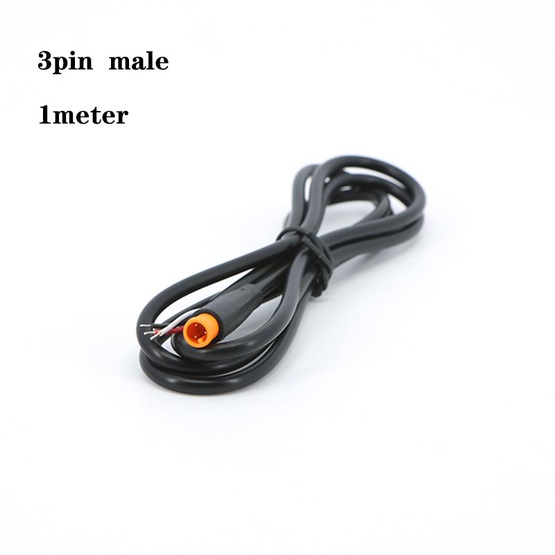 

1м M6 2 3 5 Контактный сердечник 6мм штекер розетка Julet Электровелосипед Стыковой кабельный штекер Разъем Скутер Тормоз водонепроницаемый Сигнальный датчик шнур 3pin male