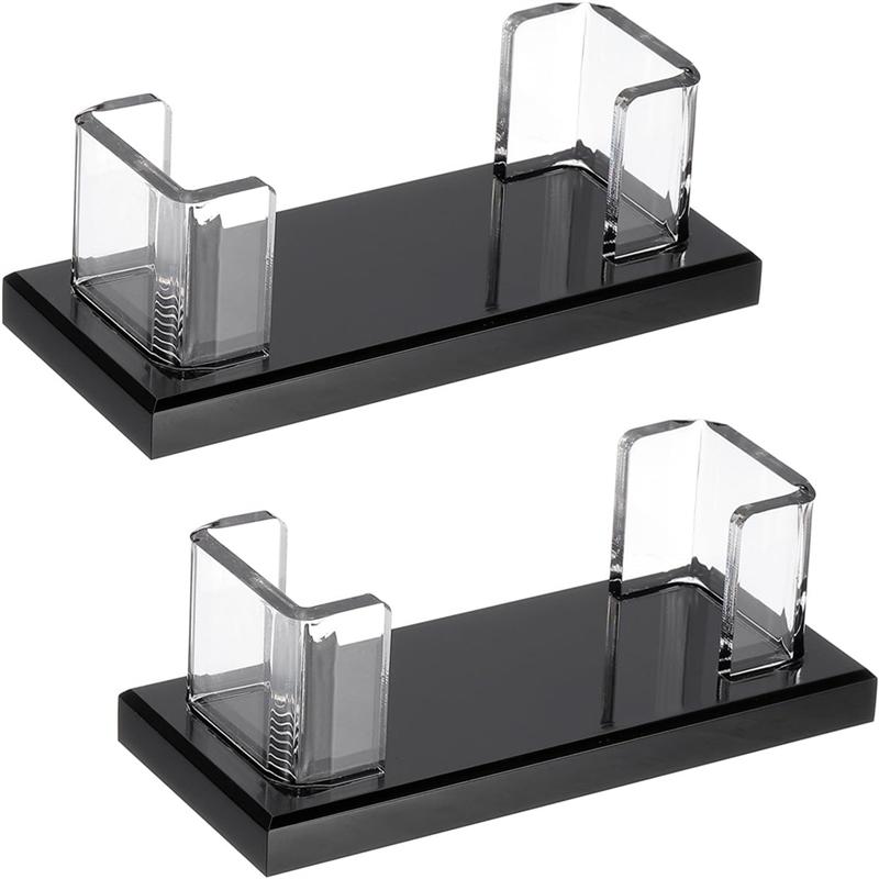 C-Convenient-Acrylic Business Card Holder For Desk 2 Pcs Desktop Business Card Holder Acrylic Name Card Display Stand Organizer 4080₽