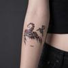 Waterproof Temporary Tattoo Stickers Animal Totem Scorpion Design Durable Skin Safe Body Art Decals for Men Women