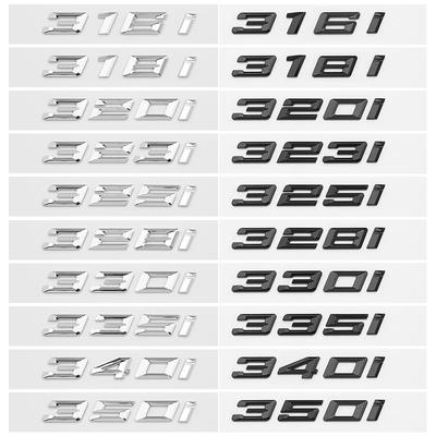 1 Adet ABS Araba Arka Bagaj Harfleri Logo Rozet Amblem Sticker 3 Serisi 316i 320i 325i 328i 330i 335i E46 E90 E91 F30 F31 F34 G20