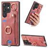 Ring Holder Cards Solt Wallet Leather Case For Samsung Galaxy S25 Ultra S24 FE S23 S22 Plus A16 A26 A56 A06 A36 A17 A07 Cover