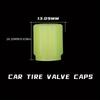 4Pcs/Set Fluorescent Tire Valve Stem Caps, Protect The Tire Valve From Dirt and Dust, Extend The Service Life of The Tire.