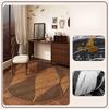 French Retro Style Bedroom Decor Brown Carpet Round Carpets for Living Room Washable Study Soft Floor Mat Waterproof Lounge Rug