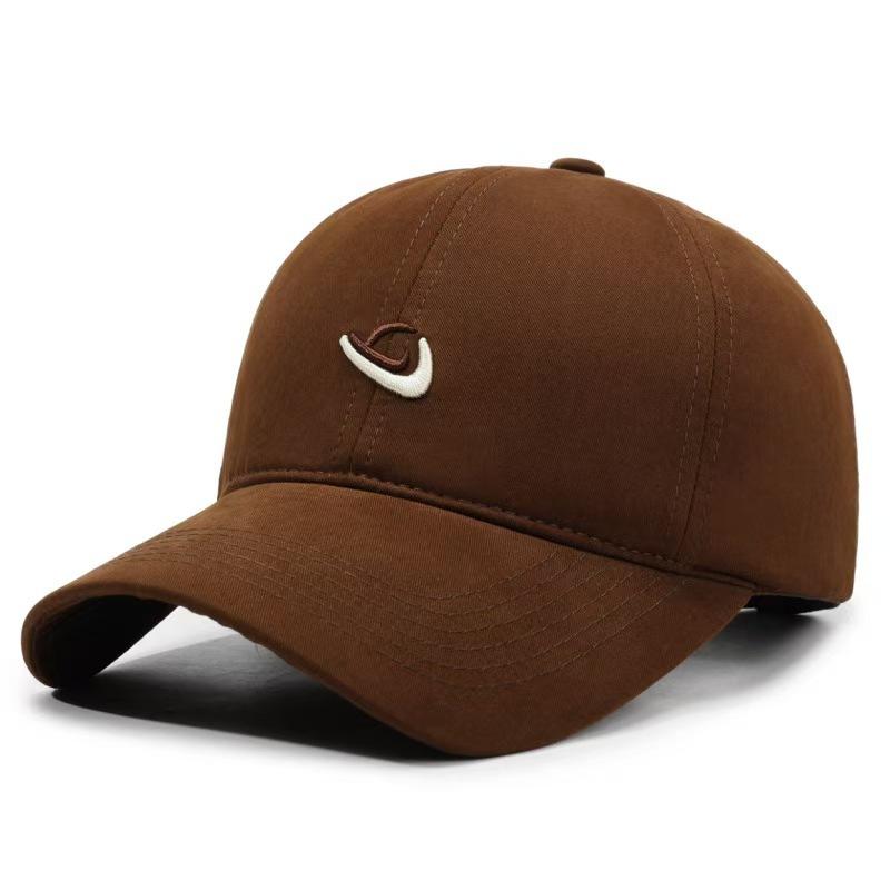 Casquette de baseball casquette à visière barb casquette tendance pour femmes marque pour femmes style de rue la plus facile à assortir style montrer le visage petit baseball étudiant casquette de couple as the picture brun foncé