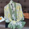 180*90cm muffler fashion Luxury Brand Scarf Women New Style Fashion Color Matching Print Silk Lady Popular Headcloth Beach Shawl